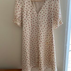 Madewell Silk Strawberry Dress, Size 00